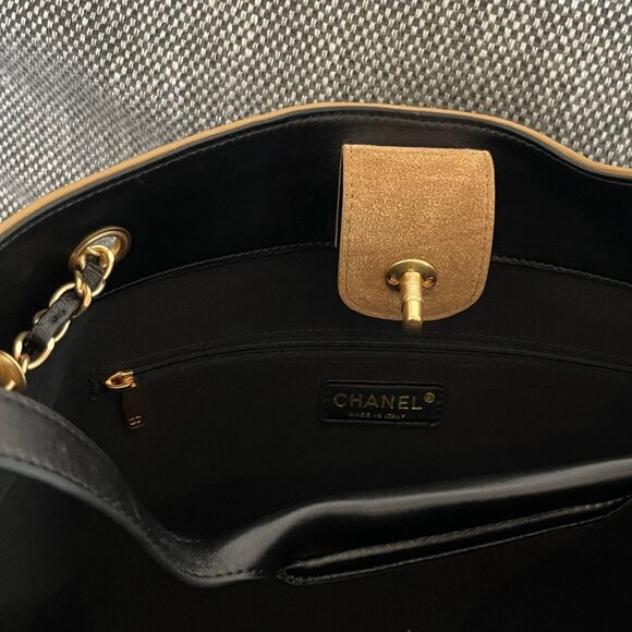 CHANEL | Bags | Chanel Tote Shoulder Shopper Bag | Poshmark - Picture 7 of 9